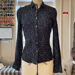 I.E. silk floral blouse, size: 6
